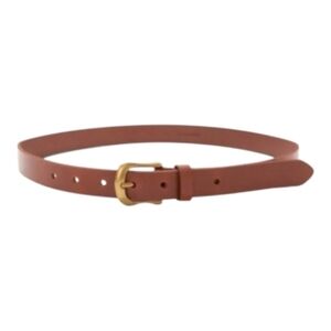 Frye NWT Genuine Leather Belt Harness Buckle Size S/M Leather Loop Retail $58